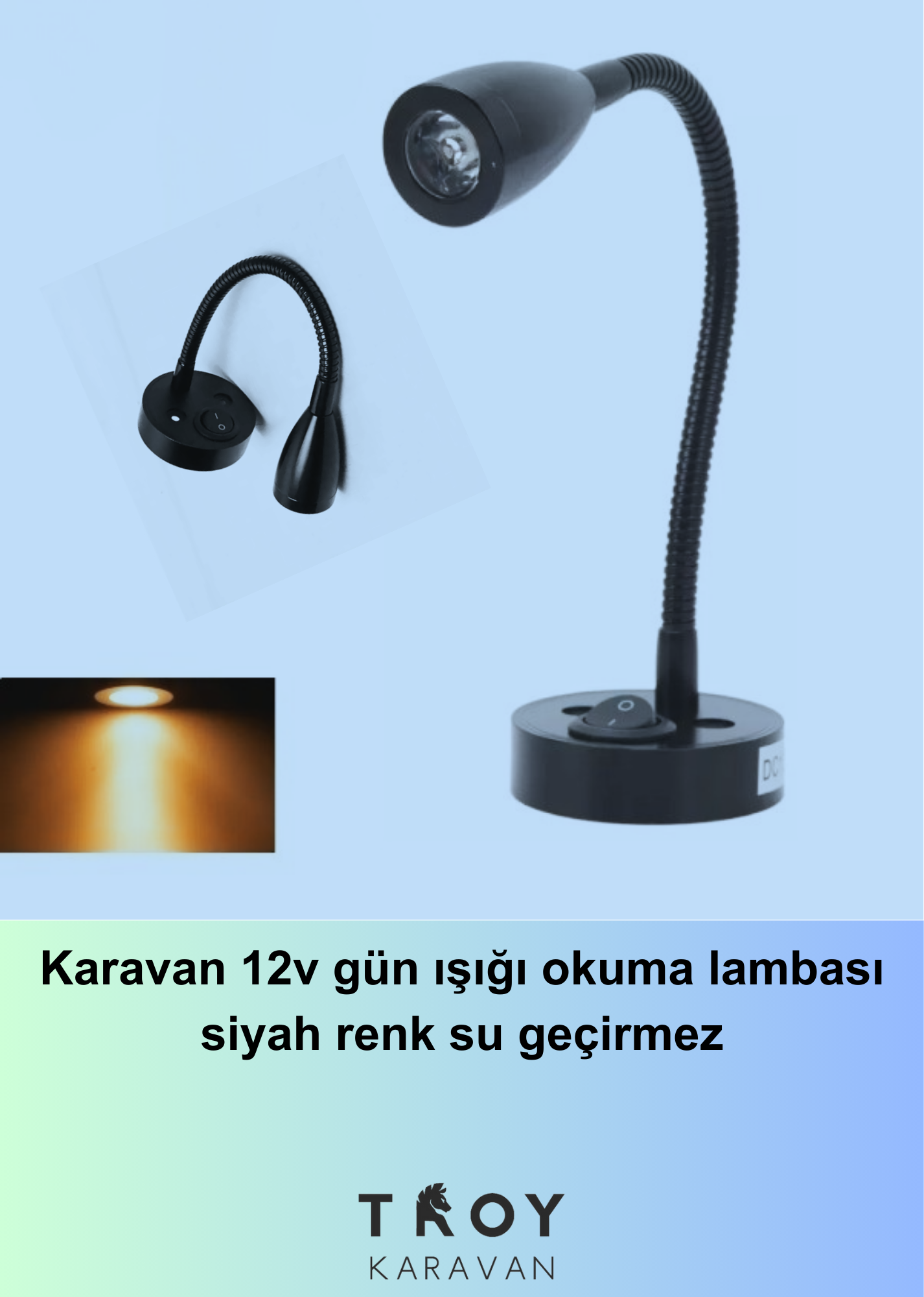 Karavan%2012v%20gün%20ışığı%20okuma%20lambası%20siyah%20renk%20su%20geçirmez