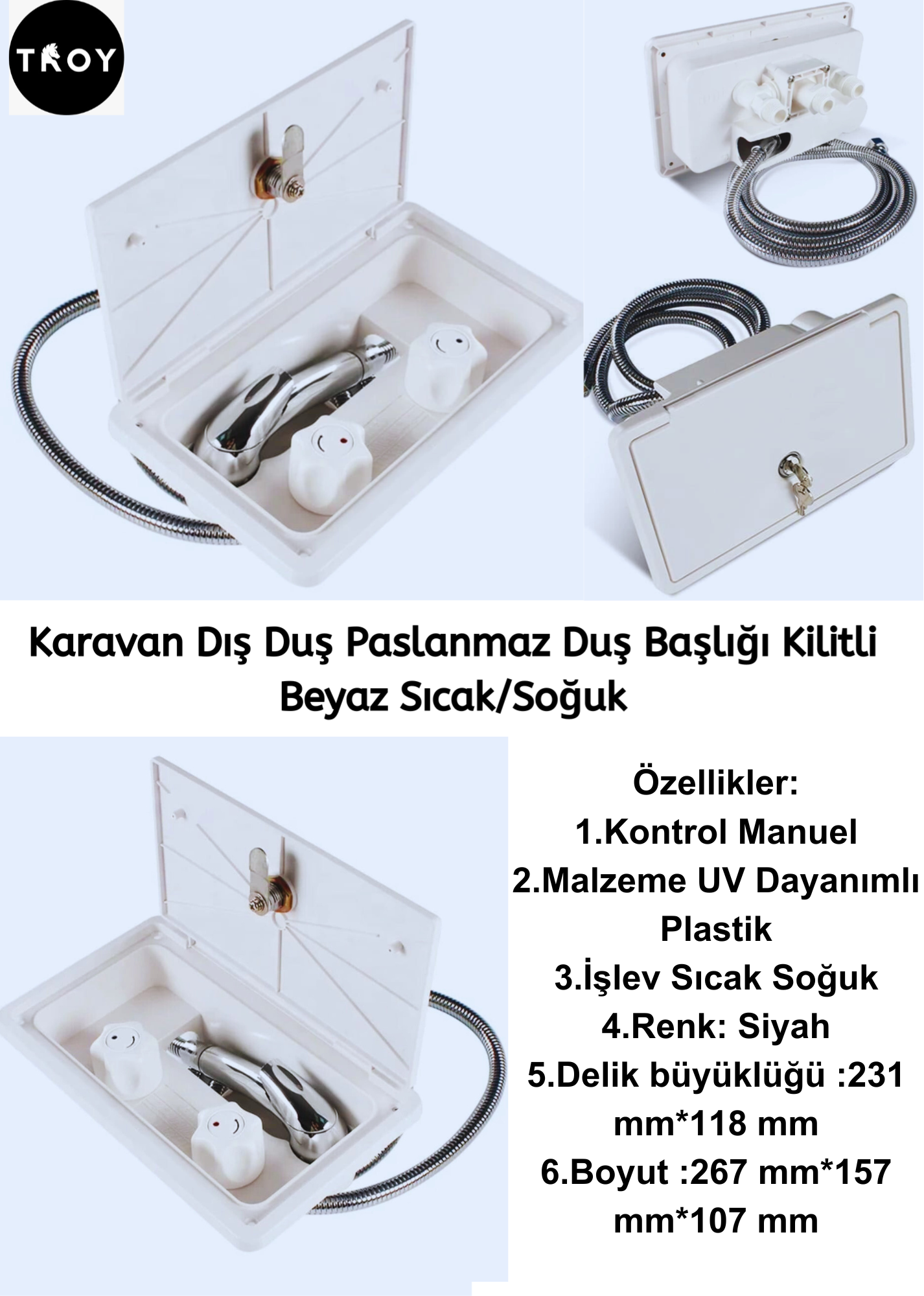 Karavan%20Dış%20Duş%20(beyaz%20)%20Sıcak/soğuk%20Paslanmaz%20Metal%20Hortum%20Paslanmaz%20Inox%20Duş%20Başlığı%20Kilitli